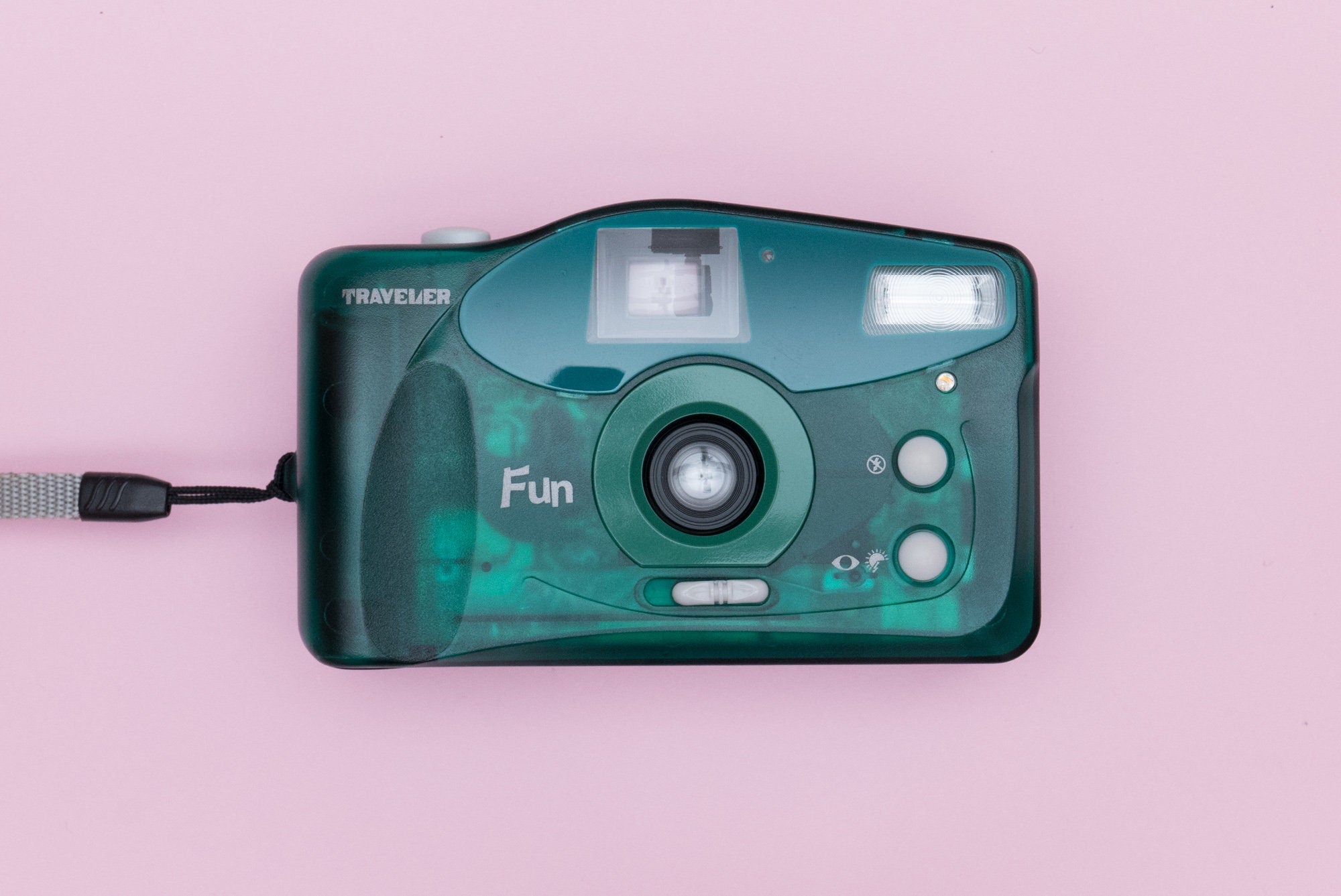 Traveler FUN Translucent Green Point and Shoot 35mm Compact Film Camer ...
