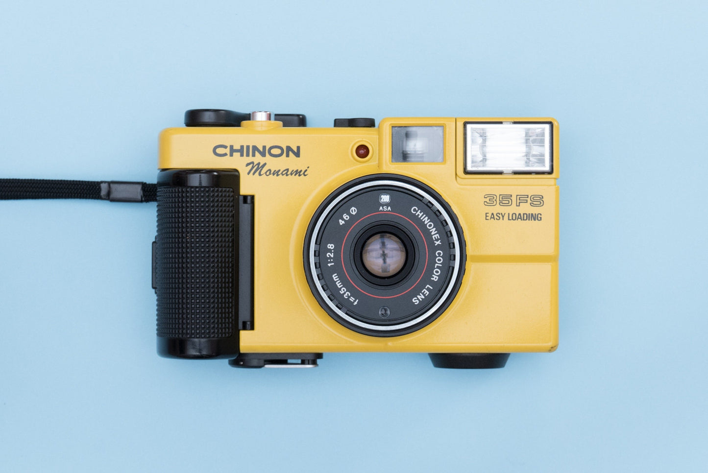 Chinon Monami 35 FS Yellow Compact 35mm Film Camera