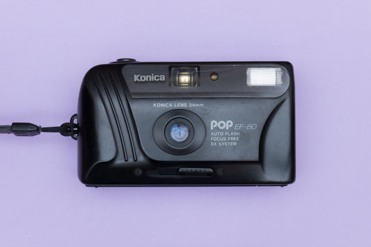 Konica POP EF-80 35mm Compact Point and Shoot Film Camera