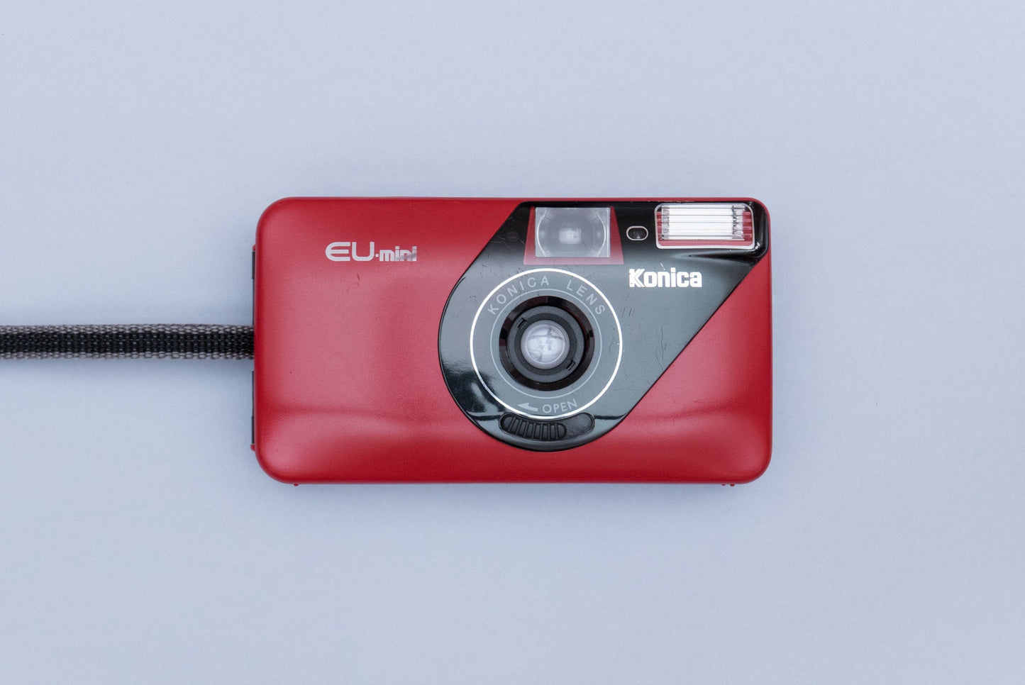 Konica EU-mini Compact 35mm Point and Shoot Film Camera Red