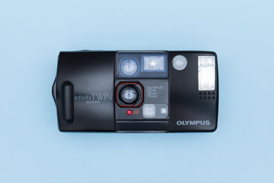 Olympus Infinity AF-1 TWIN 35/75 Point and Shoot 35mm Compact Film Camera