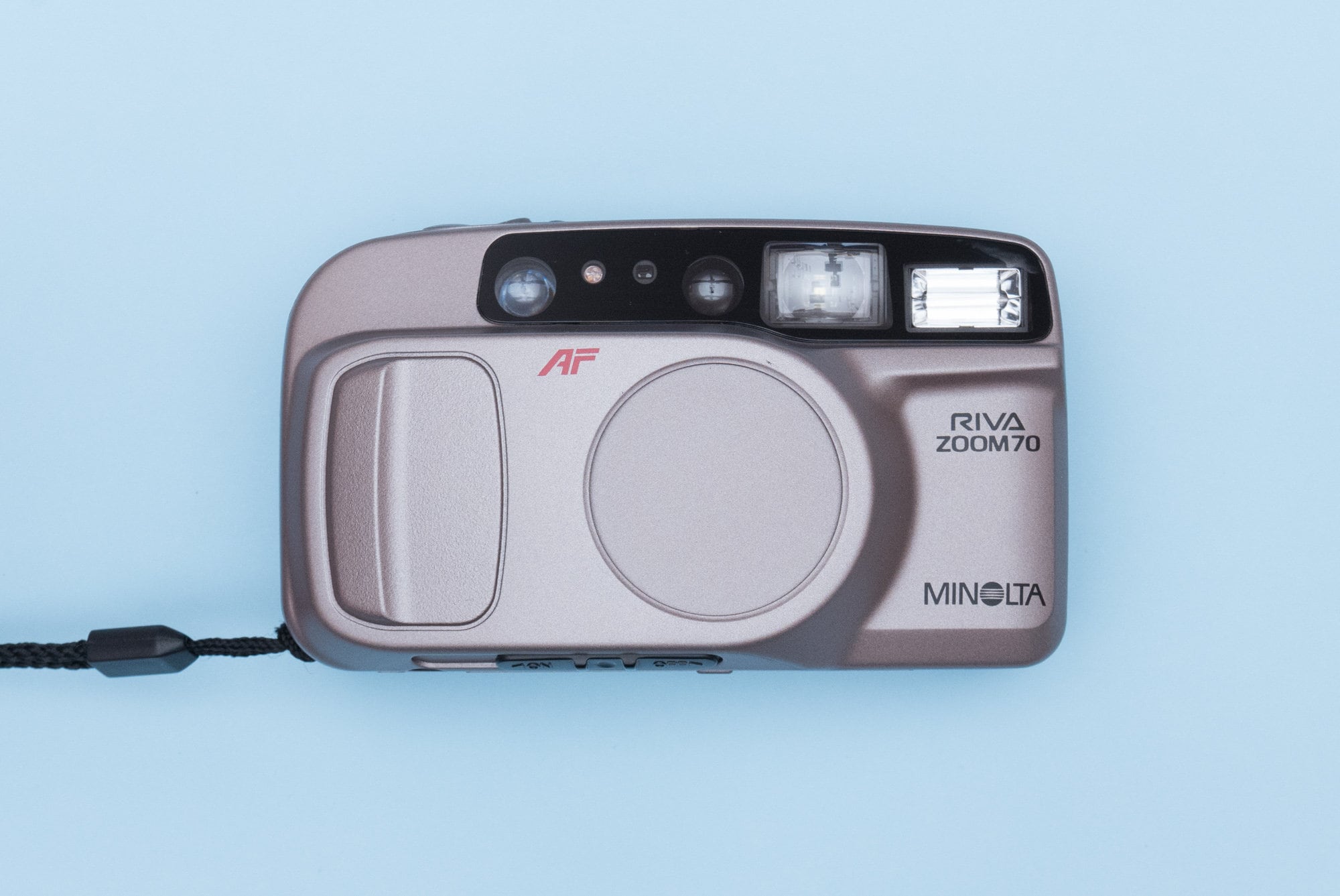 Minolta Riva Zoom 70 Compact 35mm Point and Shoot Film Camera Graphite –  OHSOCULT Film Compacts